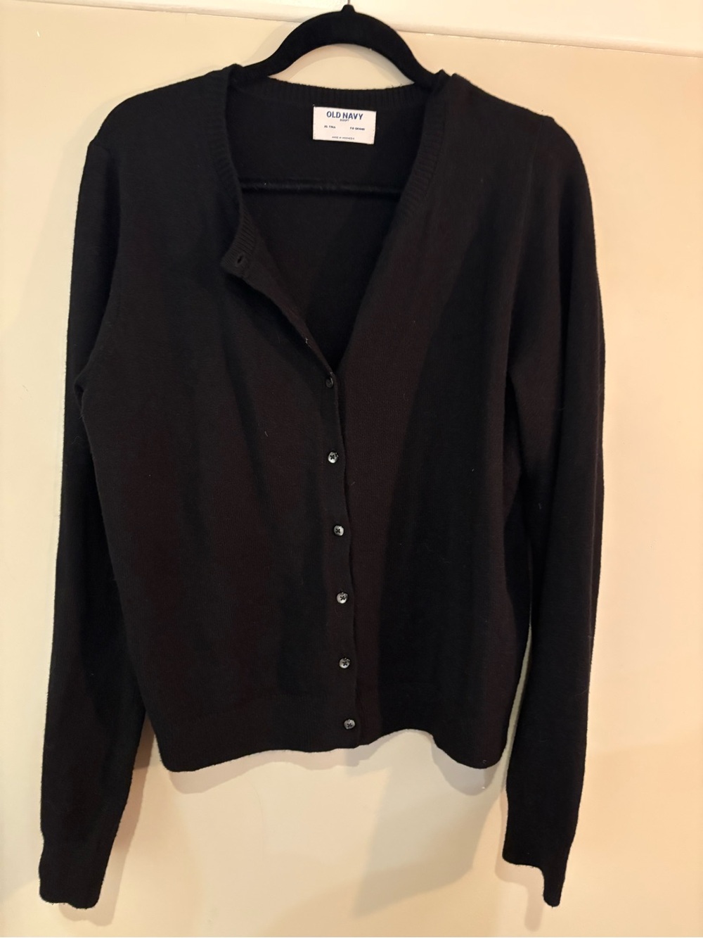 Old Navy Black Button-Front Women's Cardigan